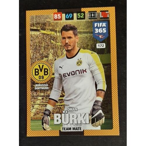 Картка Panini FIFA 365 Burki Боруссія Дортмунд #172