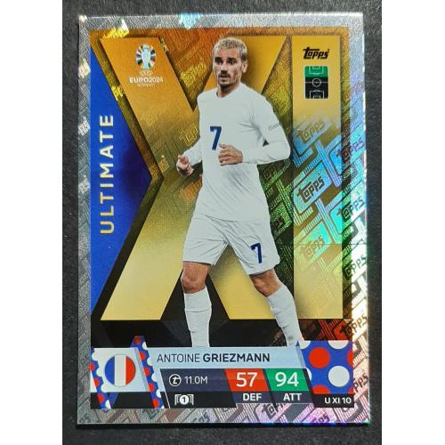Картка Topps Антуан Грізманн Франція EURO ЄВРО 2024