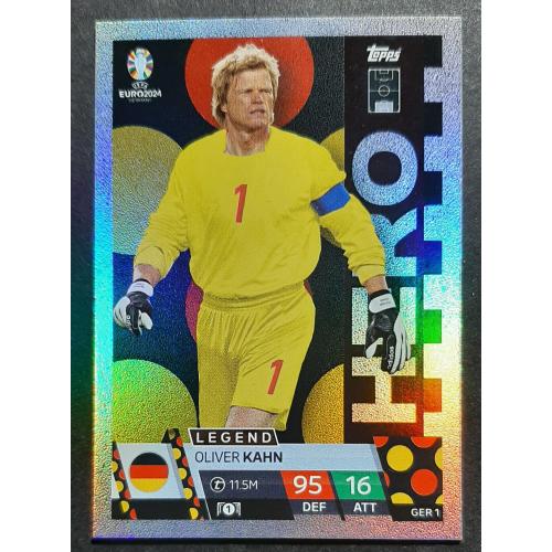 Картка Topps Олівер Кан Німеччина EURO ЄВРО 2024