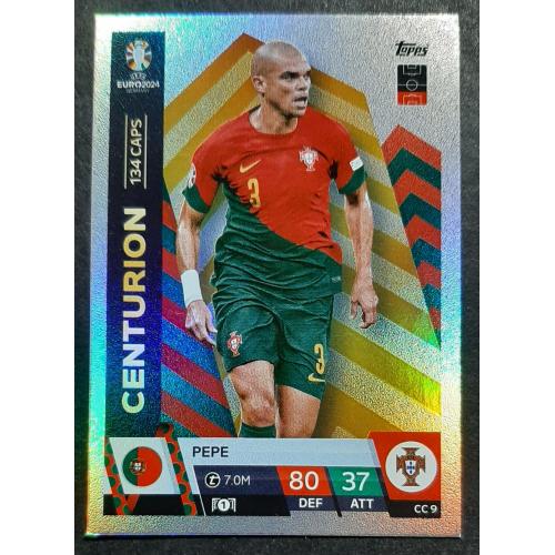 Картка Topps Пепе Португалія EURO ЄВРО 2024