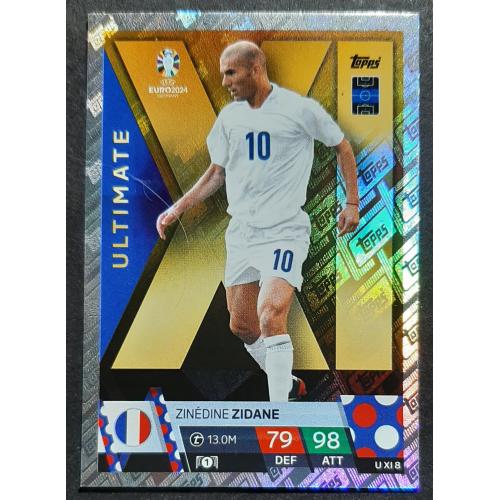 Картка Topps Зінедін Зідан Франція EURO ЄВРО 2024