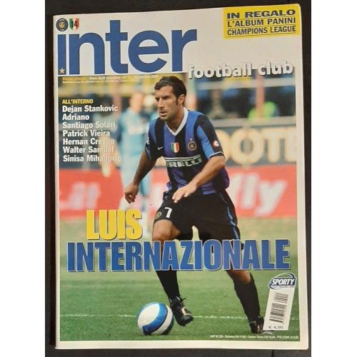 Клубний журнал Інтер Мілан + журнал Panini Ліга Чемпіонів 2006 / 07 чистий