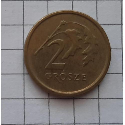 Монета 2 гроша Польща 2016