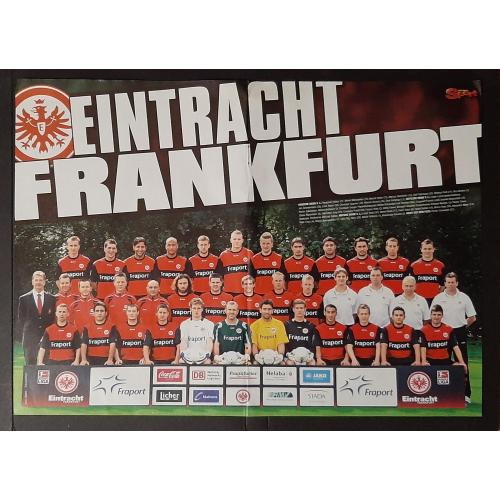 Постер двосторонній Айнтрахт Франкфурт / Штутгарт з журналу Bravo Sport 2009