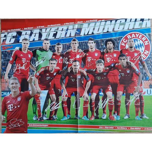 Постер двосторонній Баварія / Боруссія Дортмунд з журналу Bravo Sport 2012
