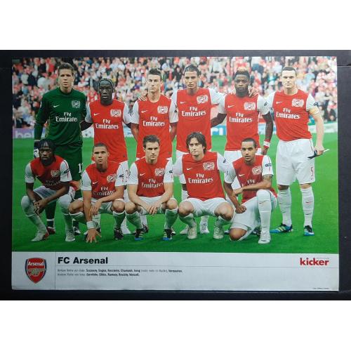 Постер футбол Арсенал Англія з журналу Kicker 2012