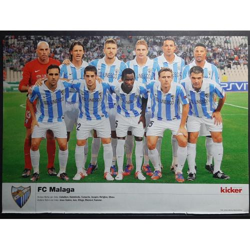 Постер футбол Малага Іспанія з журналу Kicker 2012
