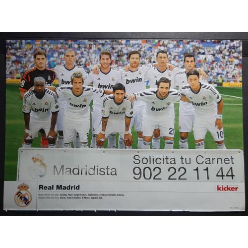 Постер футбол Реал Іспанія з журналу Kicker 2012