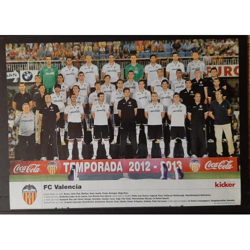 Постер футбол Валенсія Іспанія з журналу Kicker 2012