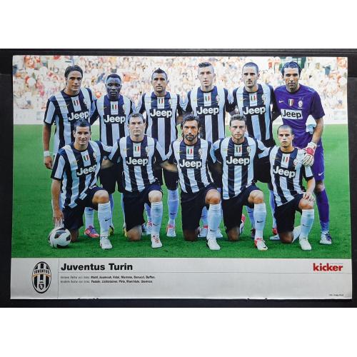 Постер футбол Ювентус Італія з журналу Kicker 2012
