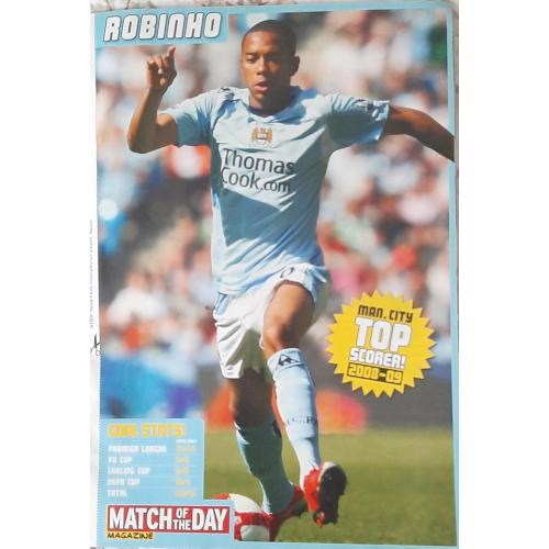 Постер Robinho / Робінью з журналу Match of the day 2009