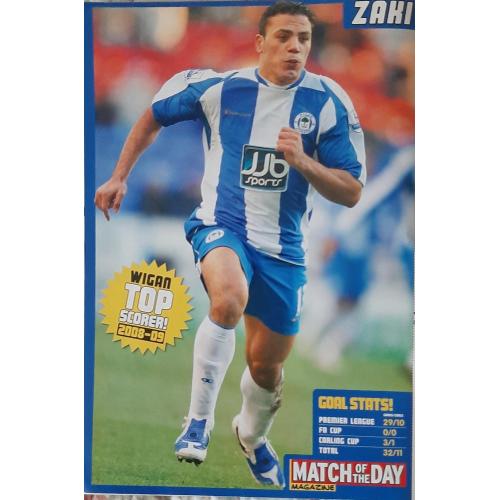 Постер Zaki / Закі з журналу Match of the day 2009