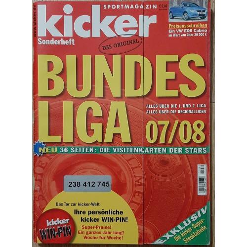 Журнал Kicker Бундесліга 2007/08 Представлення команд 1 та 2 бундесліги