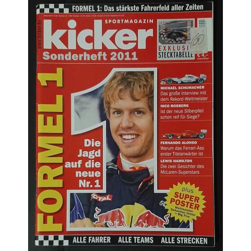 Журнал Kicker Формула 1 2011 Представлення команд до сезону.