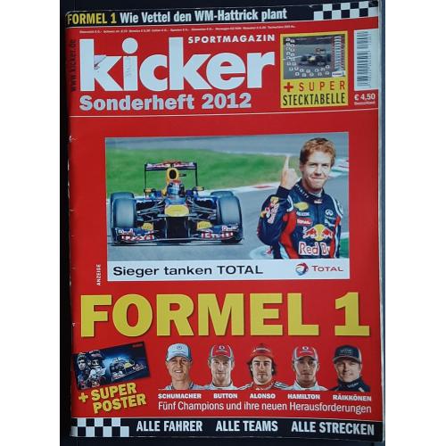 Журнал Kicker Формула 1 Представлення команд до сезону 2012