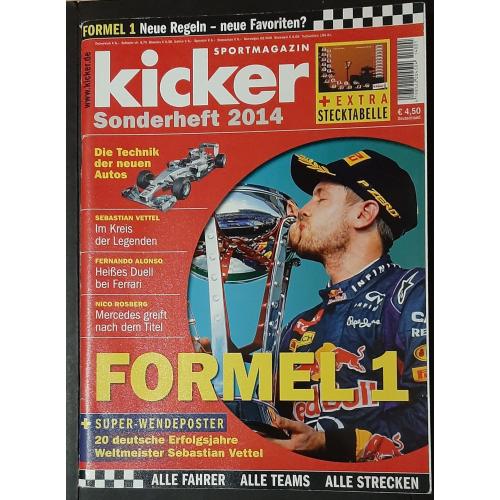 Журнал Kicker Формула 1 Представлення команд до сезону 2014