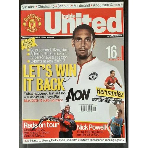 Журнал Манчестер Юнайтед 2012/13 + постер и брошюра на сезон
