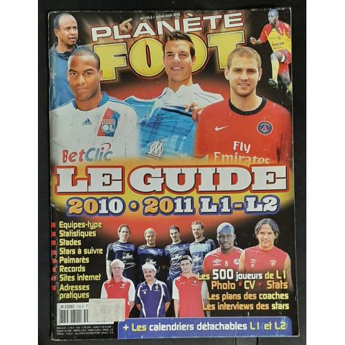 Журнал Planete Foot 2010 Представлення команд Ліги1 Франція (фото гравців)