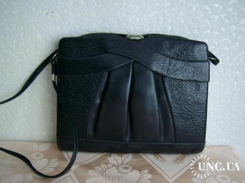 Женская сумочка, ретро, натуральная кожа, СССР