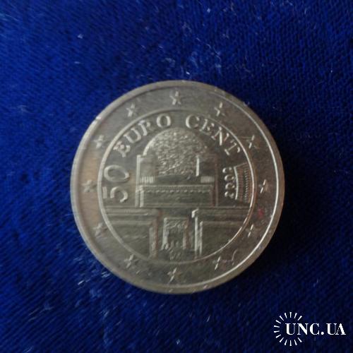 Австрия 50 евроцентов 2002