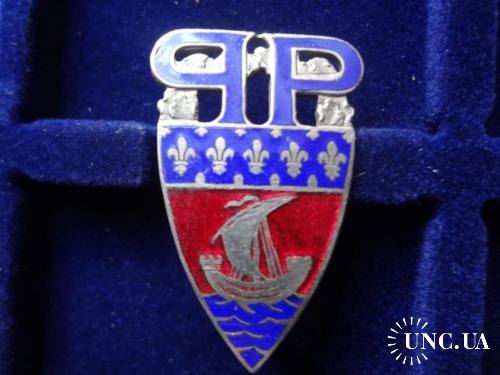 ФРАНЦИЯ полицейский знак ’’Префектура полиции Парижа’’ PREFECTURE DE POLICE PARIS