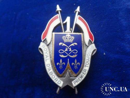 ФРАНЦИЯ полковой знак ’’1-й драгунский полк’’ 1° Régiment de Dragons