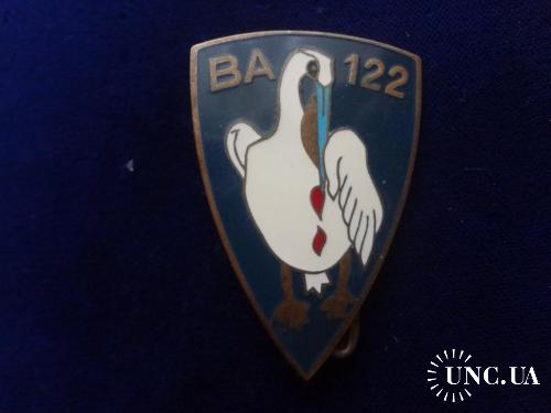 ФРАНЦИЯ полковой знак ’’122-я авиабаза’’ Base Aérienne 122 Chartres