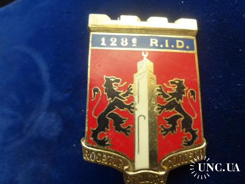 ФРАНЦИЯ полковой знак ’’128-й пехотный полк’’ 1794-2000. 128° Régiment d'Infanterie