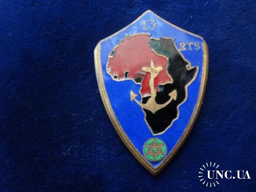 ФРАНЦИЯ полковой знак ’’13-й полк сенегальских стрелков’’ 13° Tirailleurs Sénégalais.