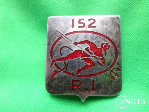 ФРАНЦИЯ полковой знак ’’152-й пехотный полк’’ Красные дьяволы, 1794.152° régiment d'infanterie