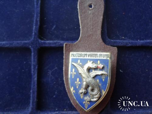 ФРАНЦИЯ полковой знак ’’18e Régiment de Dragons’’ 1744-1979. 18-й королевский полк драгун