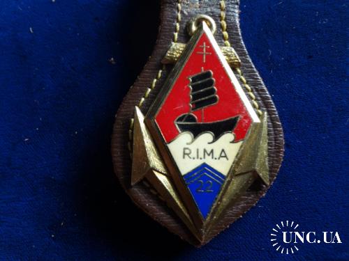 ФРАНЦИЯ полковой знак ’’22-й колониальный полк морской пехоты’’ 1901-99, 22e RIMa FRANCE