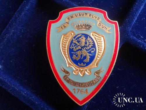 ФРАНЦИЯ полковой знак ’’3-й гусарский полк’’ 1764. 3° Regiment HUSSARD