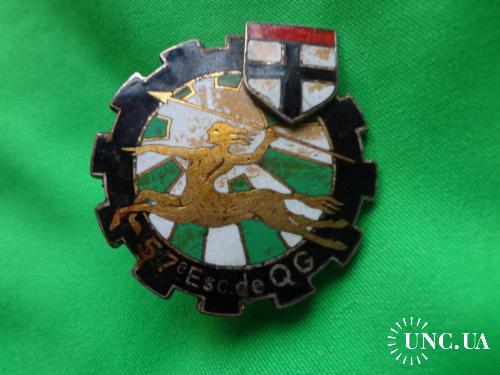 ФРАНЦИЯ полковой знак ’’57-й транcпортный эскадрон генрезерва’’ 57° Escadron de Quartier Général