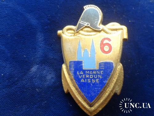 ФРАНЦИЯ полковой знак ’’6-й инженерный полк’’ 6° Régiment du GÉNIE