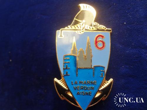 ФРАНЦИЯ  полковой знак ’’6-й инженерный полк’’ 6° Régiment du Génie