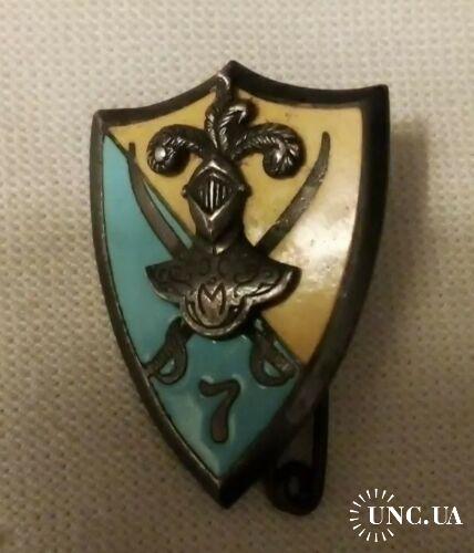 ФРАНЦИЯ полковой знак ’’7-й полк африканских стрелков’’ 7° Régiment Сhasseurs d'Afrique