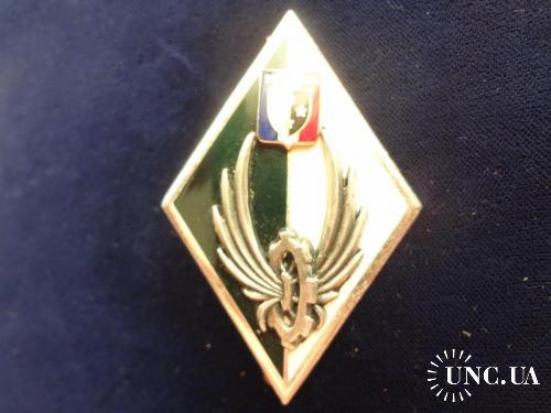 ФРАНЦИЯ полковой знак ’’Автотранспорт 1-го армейского корпуса’’ Commandement train 1° corps d'armée