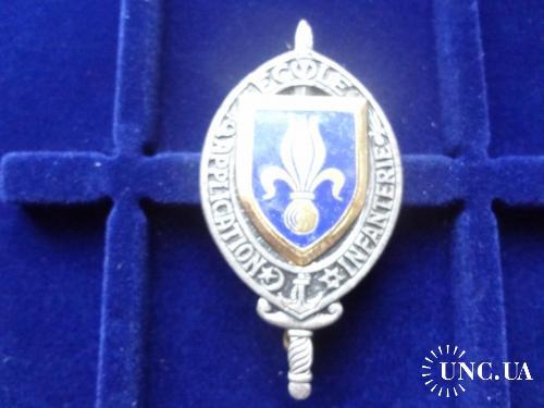 ФРАНЦИЯ полковой знак ’’Ecole d'Application du Infanterie DRAGUIGNAN’’ 1912 Пехотное военное училище