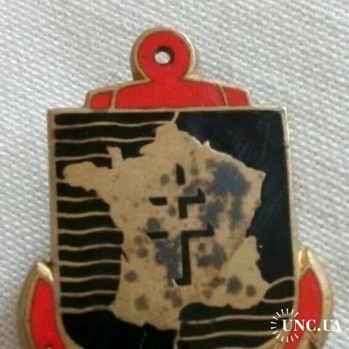 ФРАНЦИЯ полковой знак ’’Фр экспедиционный корпус’’ Сorpus Еxpéditionnaire Français en Еxtrême Orient