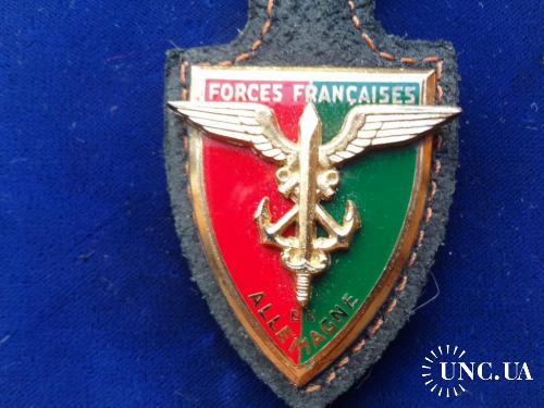 ФРАНЦИЯ полковой знак ’’Группа войск в Германии’’ FRANCE