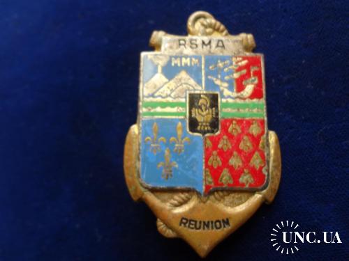 ФРАНЦИЯ полковой знак ’’Полк обучения и адаптации Рею’’ Régiment du Service Militaire Adapté REUNION
