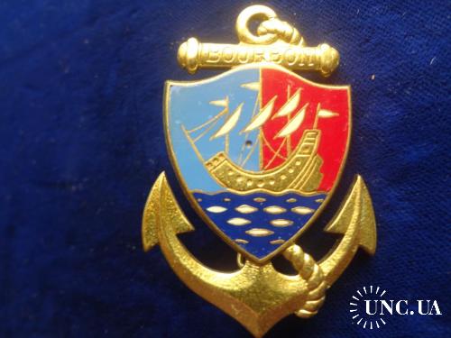 ФРАНЦИЯ полковой знак ’’Рота колониальной морской пехоты ’’Бурбон’’ Compagnie Coloniale de BOURBON