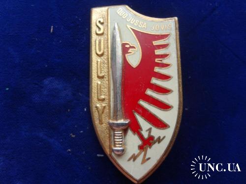 ФРАНЦИЯ полковой знак ’’Военное училище Коэткидан’’ курс SULLY, 1979-80.  EMCTA