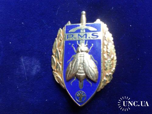 ФРАНЦИЯ полковой знак ’’ВЫСШАЯ ВОЕННАЯ ШКОЛА ОФИЦЕРОВ ЗАПАСА’’ 1923. Préparation Militaire Supérieur