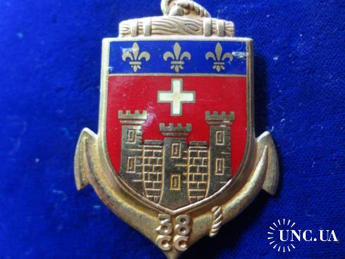 ФРАНЦИЯ R полковой знак ’’38-я транспортная рота’’ TRAIN. 38 eme Compagnie de Camp CAYLUS