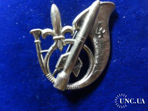 ФРАНЦИЯ R полковой знак ’’4-й батальон альпийских стрелков’’  4° BCA Bataillon de Chasseurs Alpins