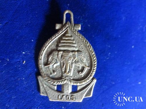 ФРАНЦИЯ R полковой знак ’’Служба морских перевозок в Л’’ Batiment Civil, Messageries Maritimes, LAOS