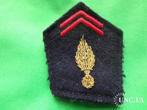 ФРАНЦИЯ шеврон полковой знак ’’Жандармерия", образец 1945