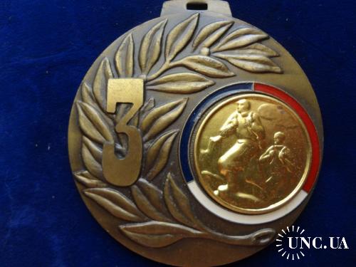 ФРАНЦИЯ  спортивная медаль "Военный кросс" 1997 3 место